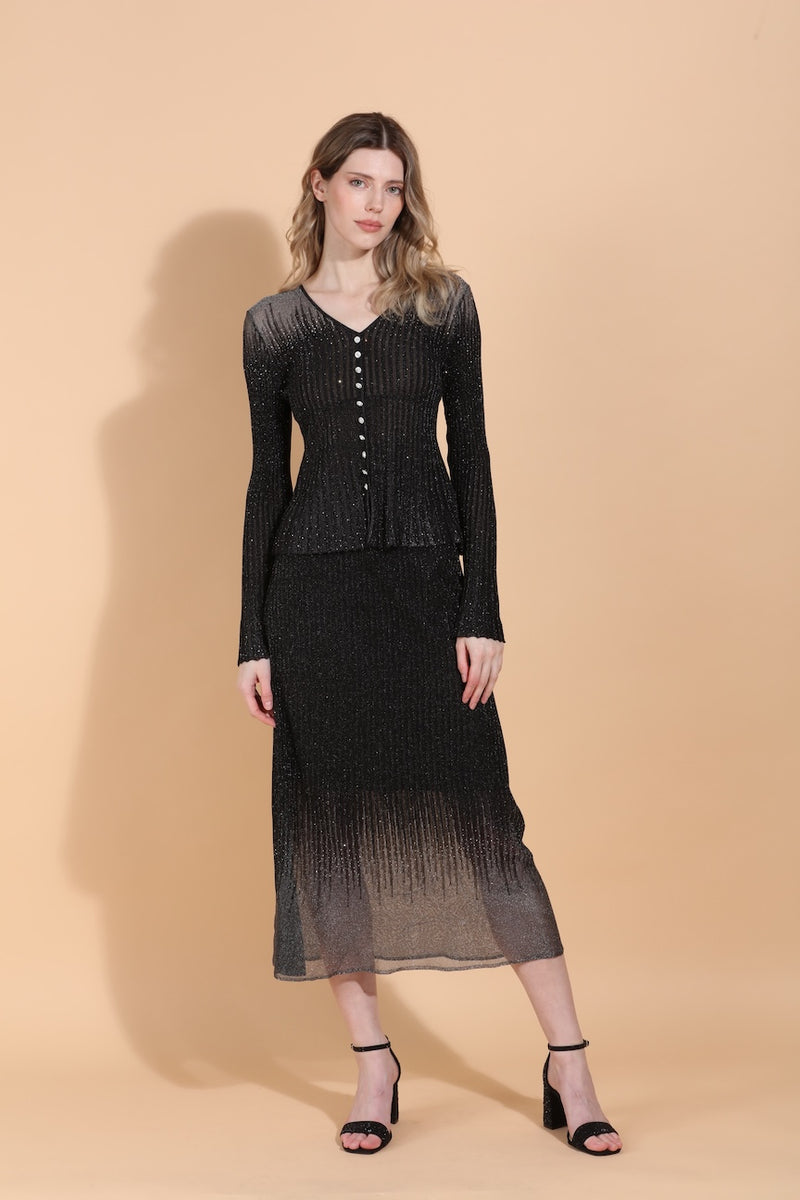 Light Weight Lurex Knit Skirt – Jessie Liu Collection