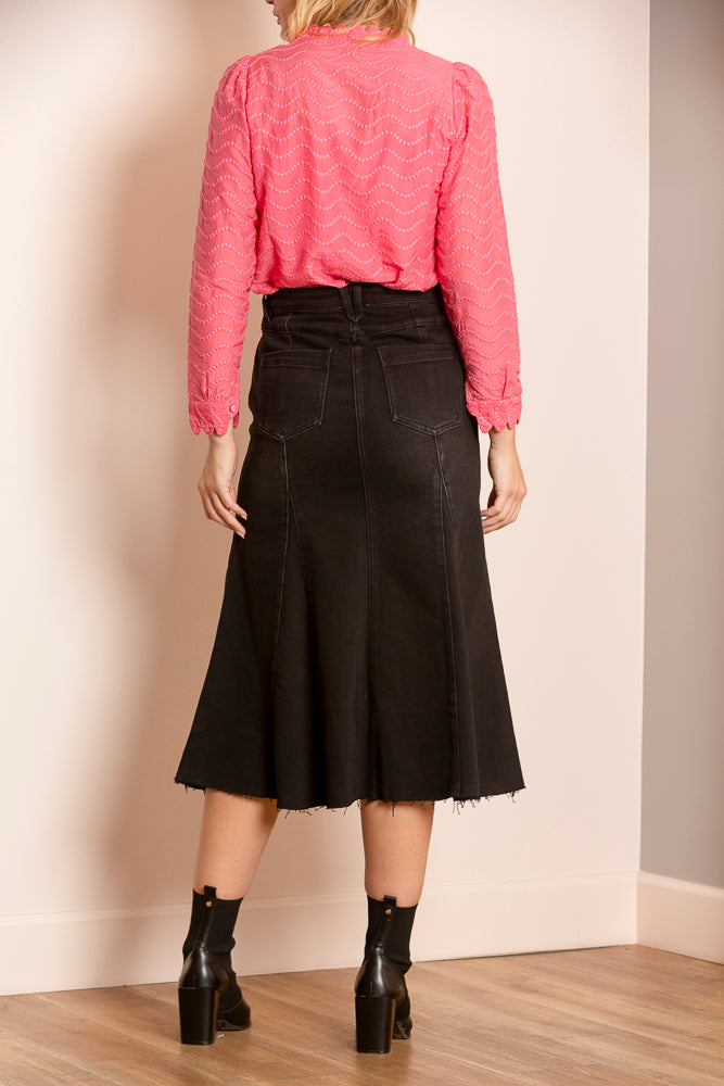 Remi Gored Denim Skirt