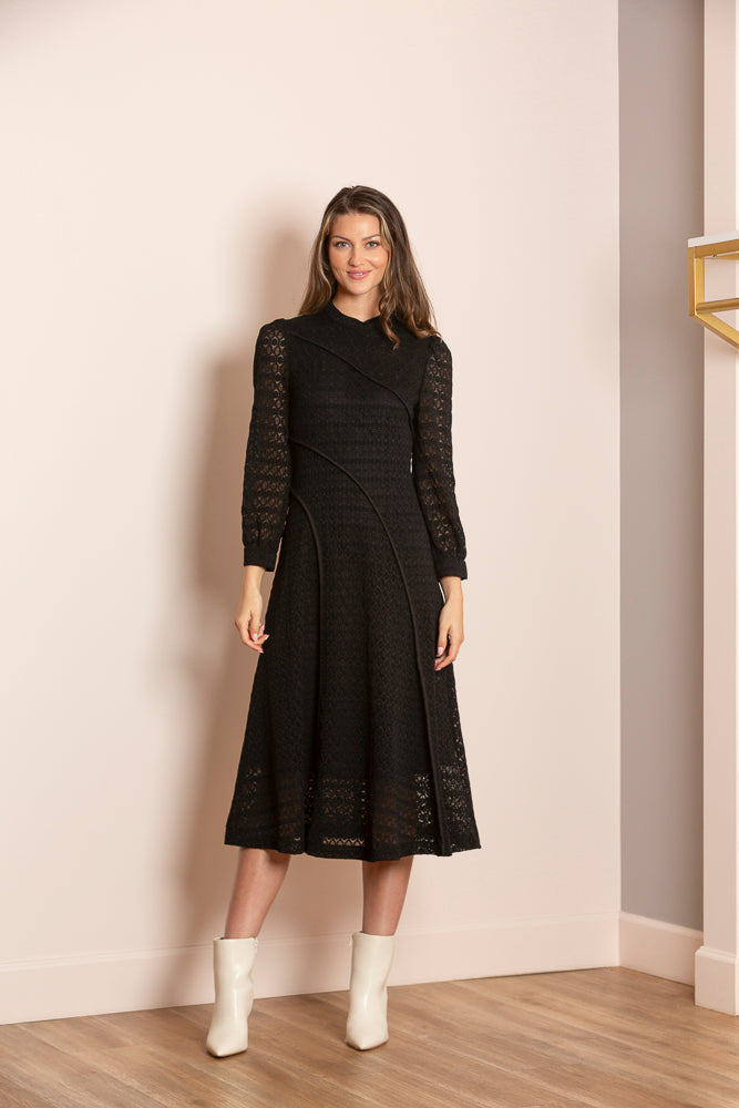 Norah Guipure Lace Midi Dress