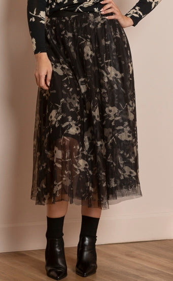 Reign Printed Tulle Skirt