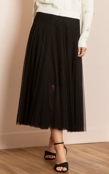 Lilliana Tulle Skirt with Merino Wool Lining