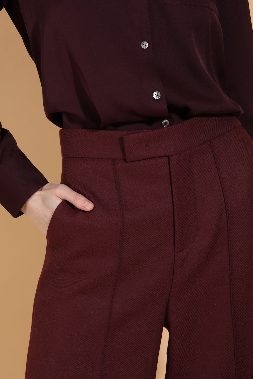 Button Down Silk Shirt with Pocket
