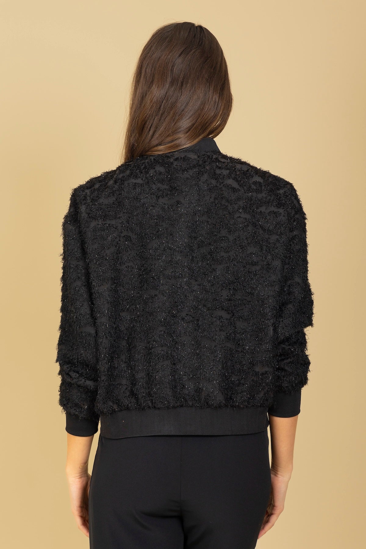 Textured Bomber Jacket