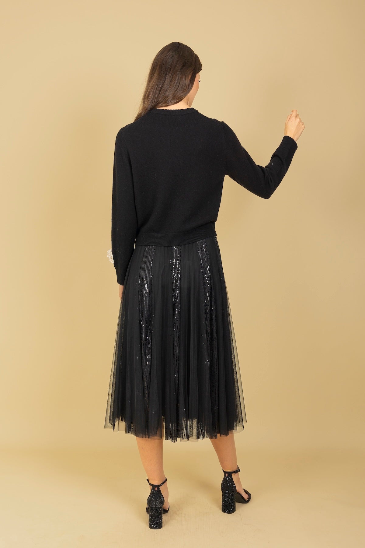Sequined Tulle Skirt
