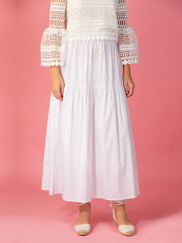 Bianco Tiered Skirt