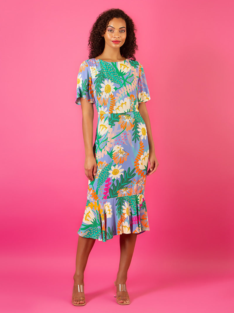 Summer Floral Print Midi Dress Jessie Liu Collection Summer Floral Print Midi Dress Jessie Liu Collection